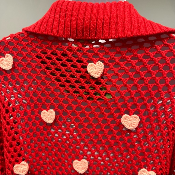 FARM Rio Red Heart Sweater - Picture 11 of 12